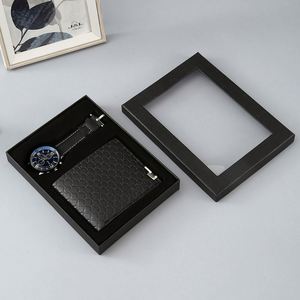 Set de Regalo de Lujo para Hombre, con Logotipo Personalizado, Cartera de Cuero/PU con Impresión Tipográfica, Reloj, Cinturón, Perfume, Recuerdo Empresarial, Año Nuevo, Día del Padre - Product Image 3