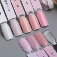 Gel de construction pour ongles à séchage rapide, couleur bonbon estivale, sans douleur, avec services OEM ODM, marque privée
