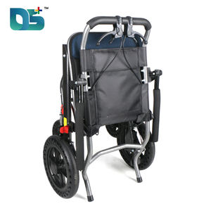 Sedile Ultra leggero comodo telaio in lega di alluminio bracciolo di sollevamento schienale pieghevole sedia a rotelle manuale - Product Image 5