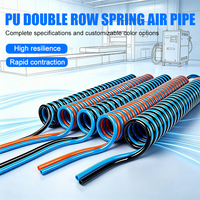 Tuyau d'air à ressort double rangée rétractable en TPU haute résistance 4mm 6mm 8mm 10mm 12mm, pièce de rechange pour machine de découpe laser à fibre