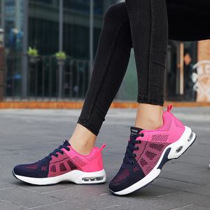 Nouvelles chaussures décontractées pour femmes, respirantes, tissées, légères, à lacets, avec coussin d'air - Product Image 4