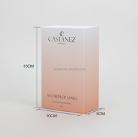 Bouteille de parfum personnalisé huile essentielle 50ml emballage en papier de luxe pour cosmétiques avec doublure éponge nouveau couvercle de boîte cadeau