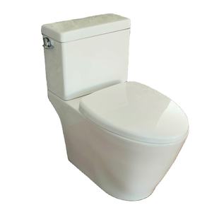 <span class=keywords><strong>WC</strong></span> à poser au sol en céramique moderne européen à bas prix TAOZHIYUAN NB-202 avec chasse d'eau par siphon, deux pièces, garantie 5 ans - Product Image 1