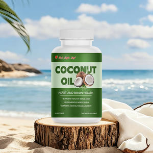 Gélules d'huile de coco - Complément tonifiant nutritif, huile de coco vierge pressée à froid, favorise la vitalité et le bien-être - Product Image 3