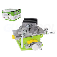 Étau de précision pour le perçage du fraisage 2 en 1 Table de travail en alliage d'aluminium Table de travail multifonctionnelle Mini table croisée