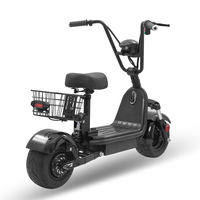 1000w 48v1 2ah/20ah lityum pil mini citycoco çocuklar genç yağ lastik e-scooter elektrikli scooter gençler için