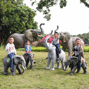Estatuas de Elefantes de Tamaño Real de 125*52*150 cm, Artesanía de Resina, Decoración de Jardín, Esculturas de Animales de Fibra de Vidrio, Estatuas de Elefantes de Gran Tamaño - Product Image 6