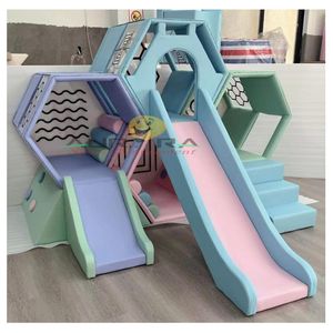 Özelleştirilmiş kapalı çocuk oyun alanı petek yumuşak oyun seti tırmanma oyuncaklar ticari sınıf yumuşak oyun ekipmanları - Product Image 2