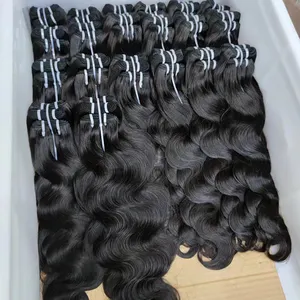 Letsfly Body Wave Brazilian Hair Bundle 10PCS Natural Color 42 gram Bundles J Wavy Hair Weft Frete Grátis para Mulher Negra