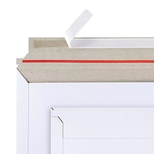 Vendita calda auto-sigillo riciclato bianco Stay Flat Hard rigido No Bend spedizione catalogo buste per foto documenti mailer - Product Image 1