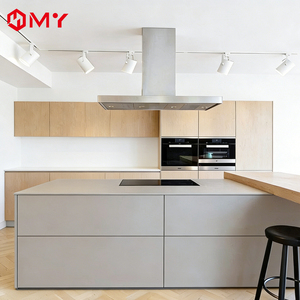 Armoires de cuisine en acier inoxydable avec design gratuit, texture métallique <span class=keywords><strong>antirouille</strong></span>, cuisinière intégrée - Product Image 4