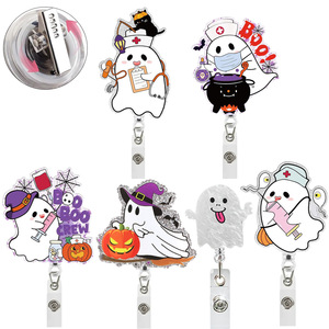 Wholesale Price Customized Most Creative Plastic Craft High-quality Cartoon Anime Acrylic Badge Reels Badge Holder for Work Card