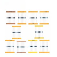 Kit de composants électroniques pour débutants, projet de bricolage, condensateurs et résistances courants, condensateurs, plaque d'expérimentation à 830 trous