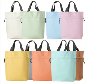 กระเป๋าผ้าแคนวาสคุณภาพสูง ทนทาน เป็นมิตรกับสิ่งแวดล้อม ใช้ซ้ำได้ กันน้ำ ปิดด้วยซิป พกพาสะดวก รับสกรีนโลโก้ - Product Image 1