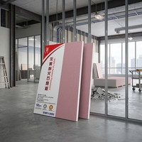 Plaque de plâtre ignifuge avec surface en papier pour murs d'hôtels, appartements et bureaux