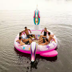 Flotteur <span class=keywords><strong>flamant</strong></span> géant pour 6 personnes Flotteur de piscine gonflable pour lac pour fête sur l'eau - Product Image 4