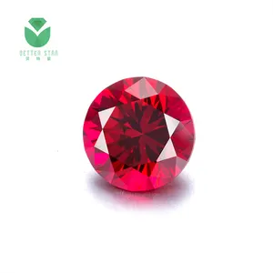 Bán Sỉ Đá Quý Phòng Thí Nghiệm Lỏng Hình Tròn Đá Quý Hồng Ngọc Trồng Trong Phòng Thí Nghiệm 1-5 Carat Đá Quý Lỏng Màu Đỏ Giá Bán - Product Image 6