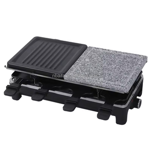 Aifa 1500W Gril Électrique Coréen 8 Personnes pour Hotpot au Fromage, Plaque de Cuisson Amovible pour Barbecue d'Intérieur et <span class=keywords><strong>Raclette</strong></span> - Product Image 3