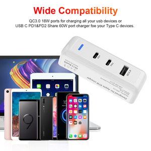 Multi-ports Mac 87W Chargeur Convertisseur De Puissance usb Chargeur adaptateur avec le type <span class=keywords><strong>c</strong></span> connecter pour macbook - Product Image 3