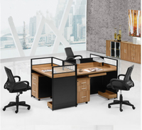 Poste de travail moderne pour personnel de bureau, bureau modulaire, table de bureau, poste de travail en open space
