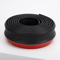 Protection de pare-chocs avant de voiture universelle en caoutchouc EPDM noir 60MM, garniture de carrosserie 2.5M PH