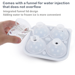 Reusable BPA-Free Pickleball Ice Tray Mold, 2.5 Inch Whiskey Large Round <b>Silicone</b> Ice Cube Tray - Product Image 4