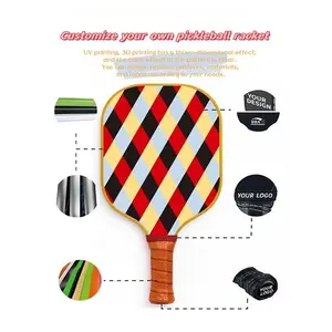 2023, Лидер продаж, портативная ракетка из стекловолокна с фрикционным волокном для Маринованного шарика, ракетка для спорта на открытом воздухе