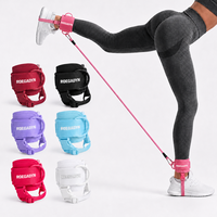 Sangles de cheville réglables en néoprène microfibre pour machine à câbles, entraînement de fitness, entraînement en salle de sport