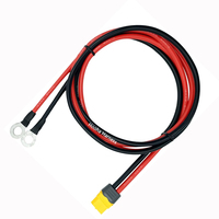 Câble d'alimentation professionnel 12/14/16/18AWG en silicone avec connecteur mâle/femelle XT60H et borne à anneau pour l'électronique automobile