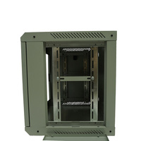 Armoire serveur murale robuste en acier 9U 19 pouces, rack réseau fiable pour salle informatique