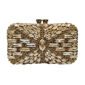 Bolso de noche de diamantes de imitación brillante de lujo, bolso de mano brillante de cristal exquisito para boda, fiesta de graduación - Product Image 2