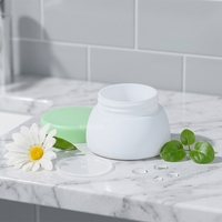 Pots en plastique PP à paroi simple, vides, en forme de dôme, pour cosmétiques (exfoliant pour les lèvres et lotion) 15g/30g/50g, couleur et logo personnalisables