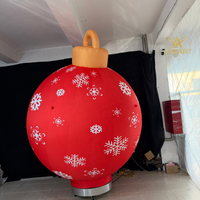 Ballon gonflable rouge de Noël personnalisé pour la décoration