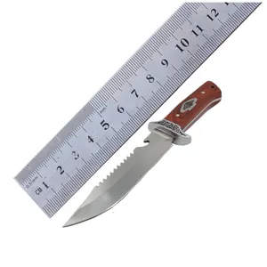 Chinese supplier knives hunting survival stainless steel outdoor resin pakka wood knife