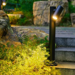 Iluminación de paisaje LED ajustable al aire libre impermeable Parque patio jardín césped bolardo Luz - Product Image 3