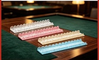 Règle de Mahjong et poussoir de cartes en acrylique personnalisables et durables pour machines de salle et organisation