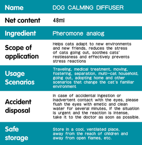 ผลิตภัณฑ์ช่วยผ่อนคลายสัตว์เลี้ยง ชุดกระจายกลิ่นผ่อนคลายความวิตกกังวลสำหรับสุนัข 1 เครื่อง + 2 รีฟิล - Product Image 6
