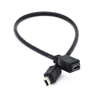 Mini câble d'extension USB 5 broches Mini B mâle à femelle cordon de données pour caméra GPS DVR 1M 0.3M