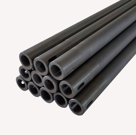 KERUI RBSIC/ SSIC/ SISIC Sintered Silicon Carbide Rod Rollers Sic Ceramic Tube Pipe 38mm