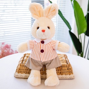 Conejito de Peluche Personalizable para Bebés, Pequeño y Suave, con Ropa, Lindo Juguete de Peluche Relleno de Algodón PP - Product Image 4