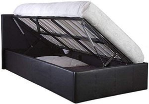 Faux lato del <span class=keywords><strong>letto</strong></span> morbido <span class=keywords><strong>letto</strong></span> in pelle con aerodinamico progettato re nero mobili camera da <span class=keywords><strong>letto</strong></span> - Product Image 2