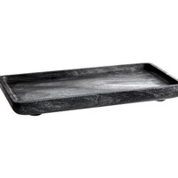 Ensemble d'accessoires de salle de bain en polyrésine moderne d'hôtel nordique maison effet marbre résine noire avec plateau distributeur de savon ensemble de bain