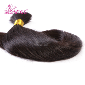 Cheveux humains en vrac Remy, 100 grammes par paquet, 12-30 pouces, textures SW CW DW EW IW KC KS LW NW TLW WW pour tresses, tissages et perruques - Product Image 3