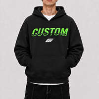 Hoodie Berat dengan Logo Sablon, Bordir DTG Custom, Gaya Streetwear Oversize, Katun 420GSM, Langsung dari Pabrik