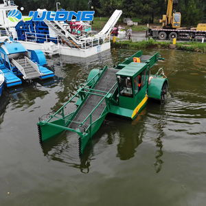 Enlèvement automatique des mauvaises herbes aquatiques et écumoire de déchets Machine de nettoyage de rivière <span class=keywords><strong>bateau</strong></span> avec <span class=keywords><strong>moteur</strong></span> et collecteur d'ordures - Product Image 5
