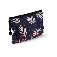 Dompet Kecil Motif Bunga Vintage Ukuran dan Warna Sesuai Pesanan, Buatan Tangan dari Katun Murni, Berlapis, dengan Resleting untuk Uang Koin
