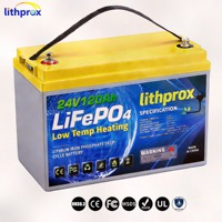 Batterie à décharge profonde 24V 120AH Grade A AGM de remplacement pour camping-car LiFePO4 RV CAN Bus Smart BMS M8 Terminal CE RoHS IP67 OEM ODM