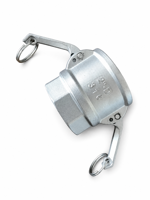 Raccord rapide Camlock en acier inoxydable 304 316, lisse, résistant à la corrosion, type D, coupleur femelle, filetage femelle