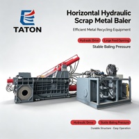 Compacteur hydraulique horizontal sur mesure pour ferraille d'acier inoxydable et d'aluminium, 225 kW, marque TANTONG, haute productivité