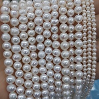 Perles pour patates douces, naturelles, blanches/roses/violettes, ovales, pour fabrication de bijoux élégants, vente en gros, livraison gratuite